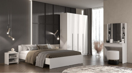 Шкаф 2-х створчатый Элегант, Белый 